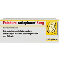 FOLSAEURE RATIOPHARM 5 mg Tabl.