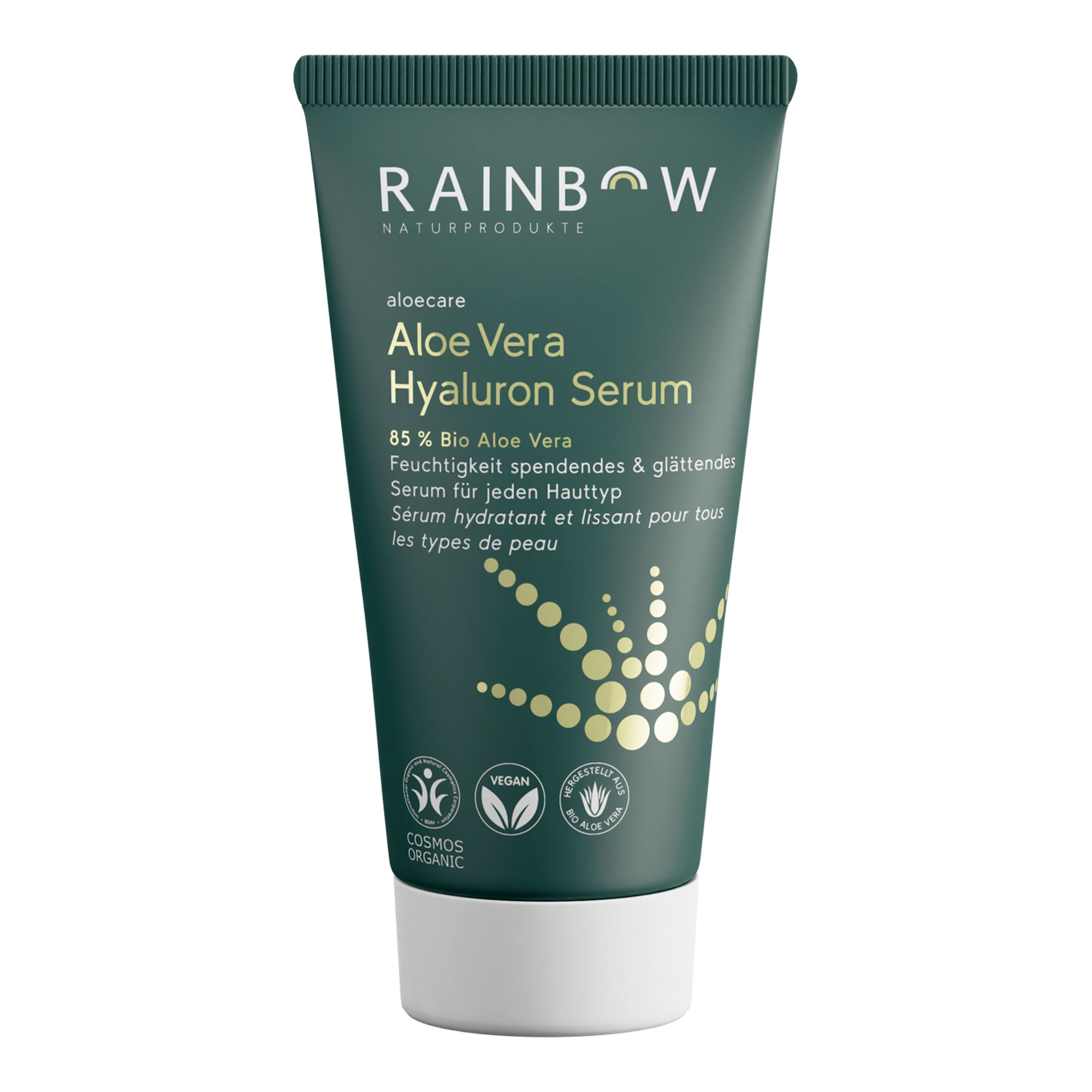 Feuchtigkeitspendendes und glättendes Serum für jeden Hauttyp. Mit 85 % Bio Aloe Vera.