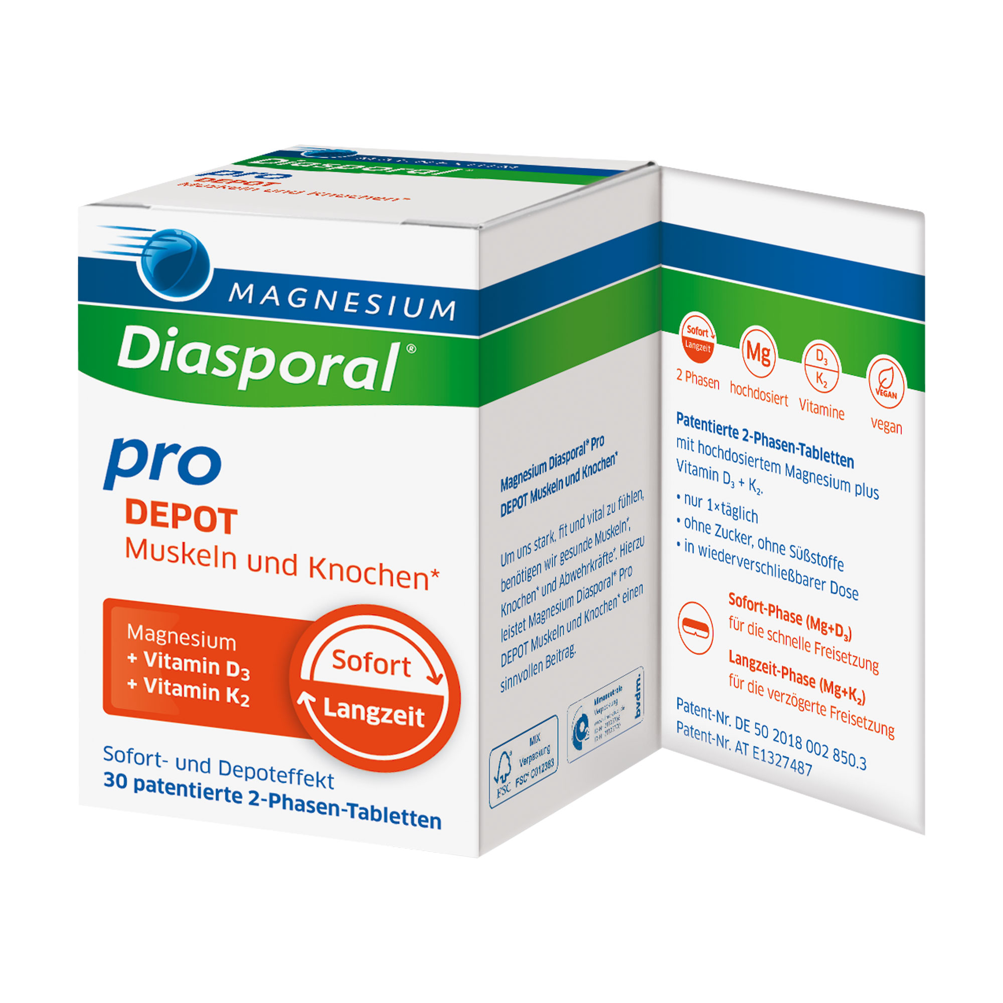 Magnesium-Diasporal pro DEPOT-Tabletten Muskeln und Knochen