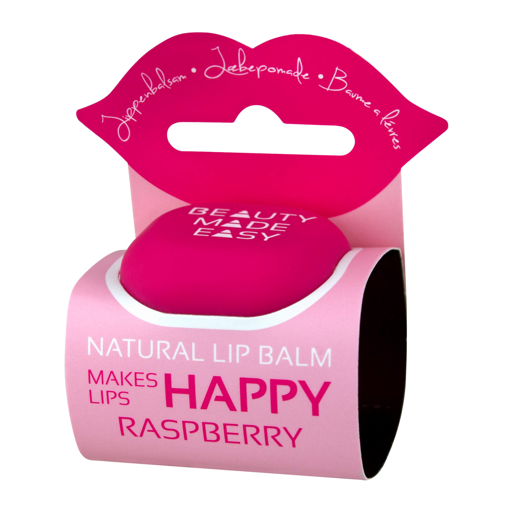Natürliche Lippenpflege mit Vitaminen und Mineralien aus Himbeersamenöl.