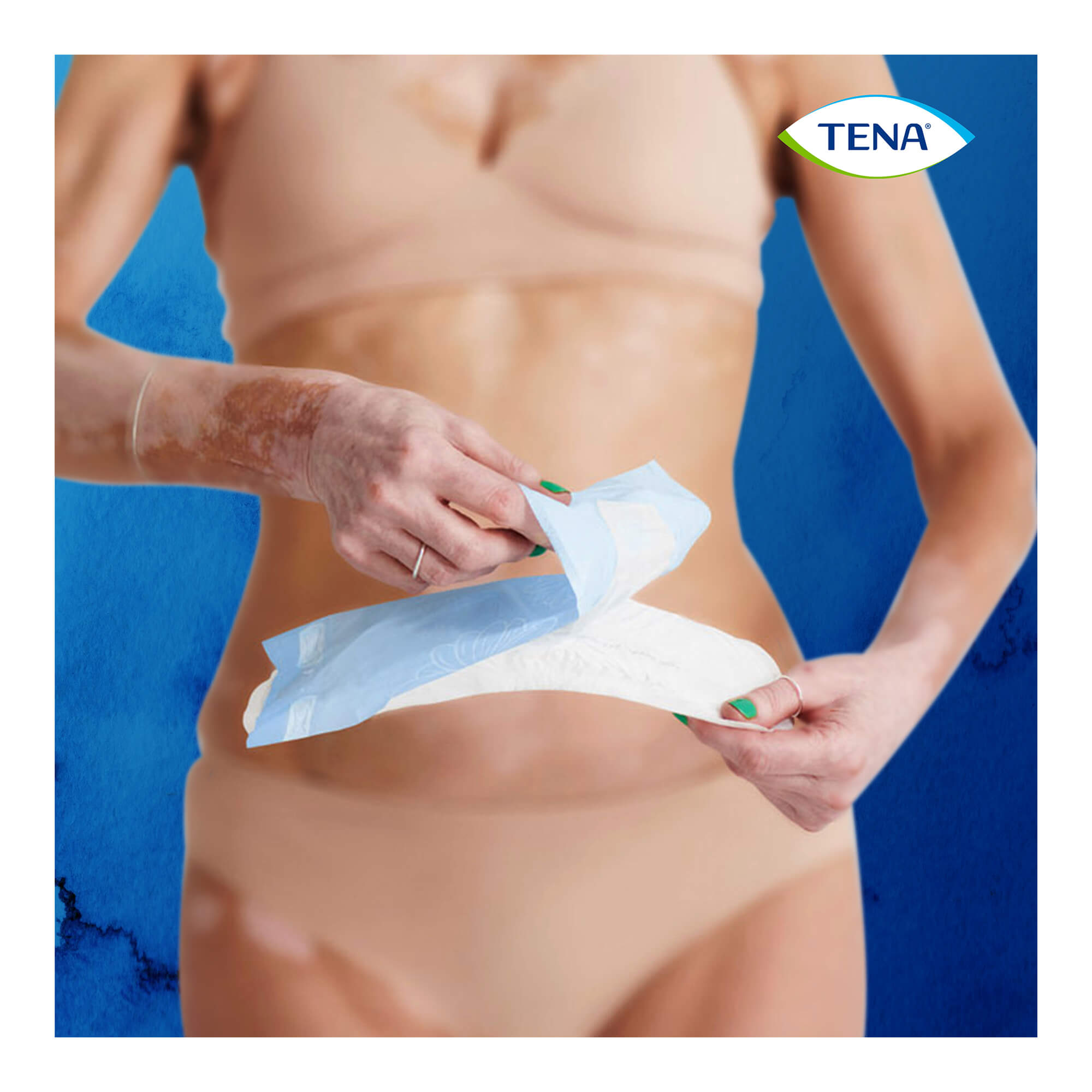 Grafik Tena Lady Discreet Extra Plus Inkontinenz Einlagen Anwendungshinweise