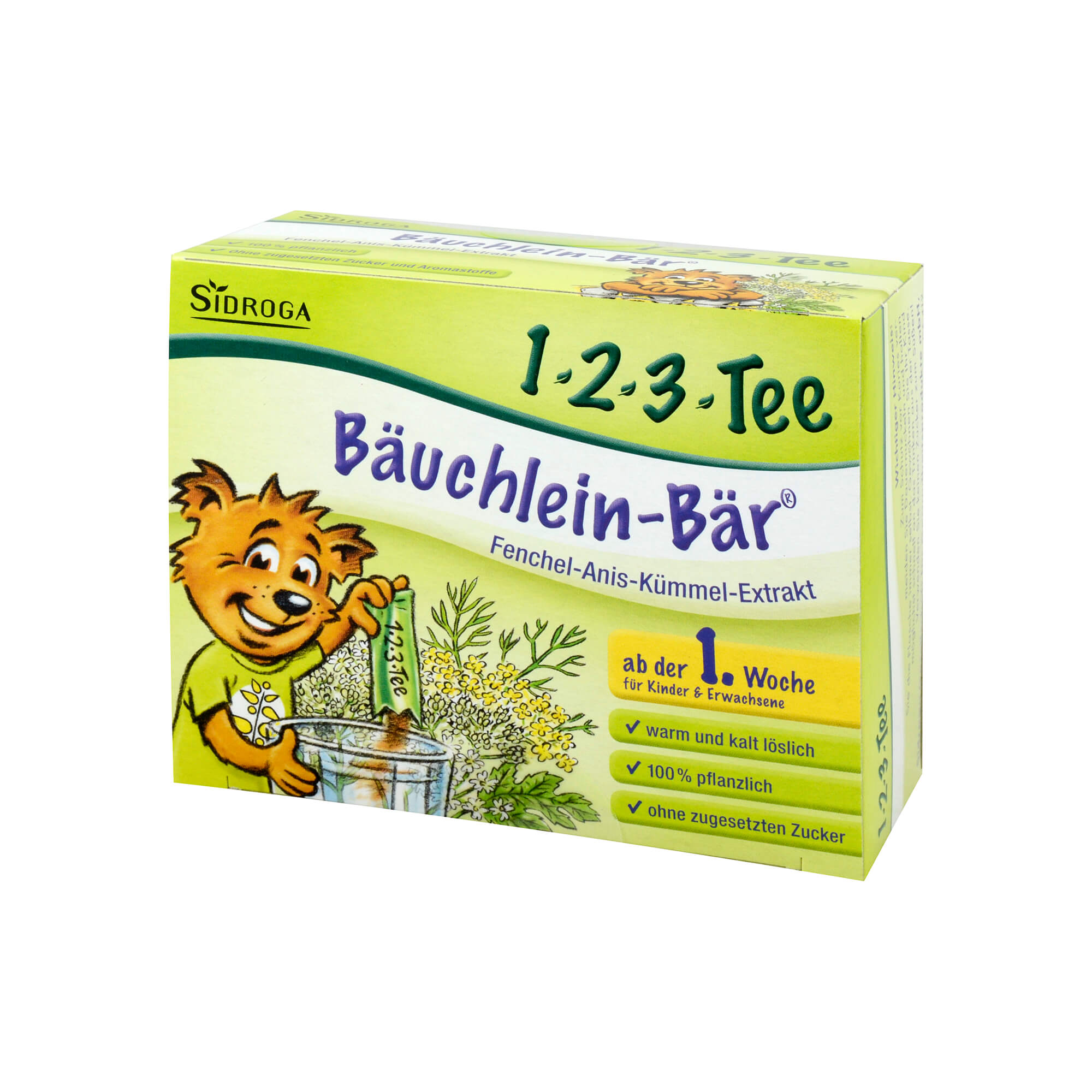Fenchel-Anis-Kümmel-Extrakt. Für Babys ab der 1. Woche.