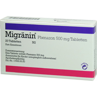 MIGRÄNIN Phenazon 500 mg Tabletten