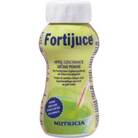 Fortijuce ist eine bilanzierte, hochkalorische, fruchtig-klare Ergänzungsnahrung ohne Ballaststoffe.