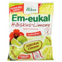 Premiumbonbon in der aufregenden Geschmacksvariation Hibiskus-Limone<br />und einem wertvollen Vitaminkomplex