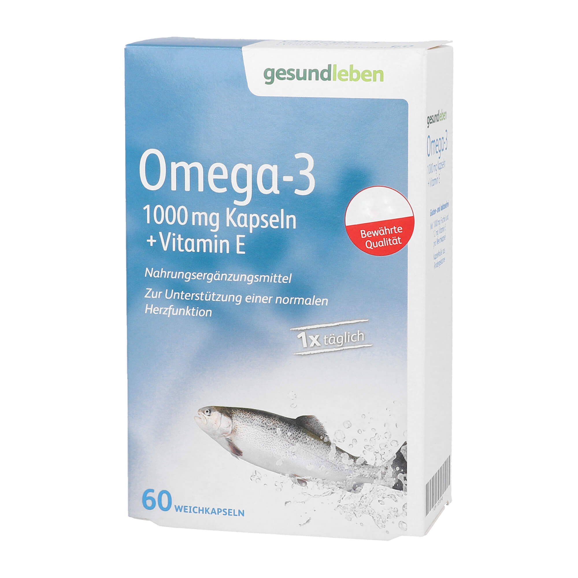 Nahrungsergänzungsmittel mit Omega-3 Fettsäuren in hoher Konzentration.