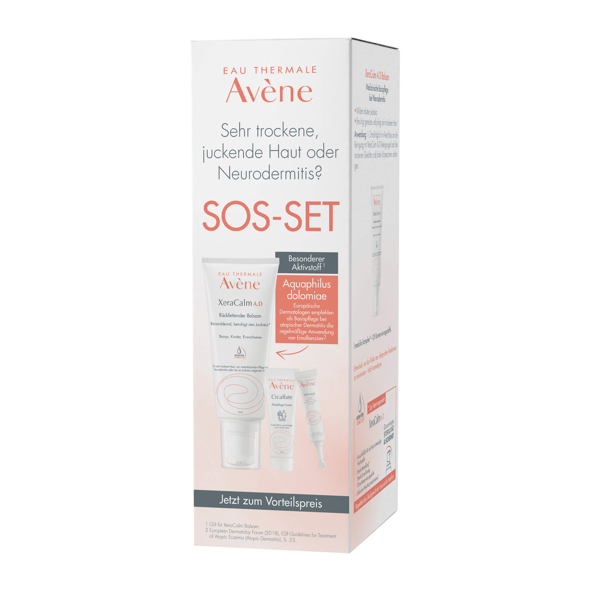 SOS-Set für sehr trockene, juckende Haut oder Neurodermitis.