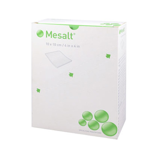 Mesalt unterstützt die Reinigung von mäßig bis stark exsudierenden und entzündeten Wunden.