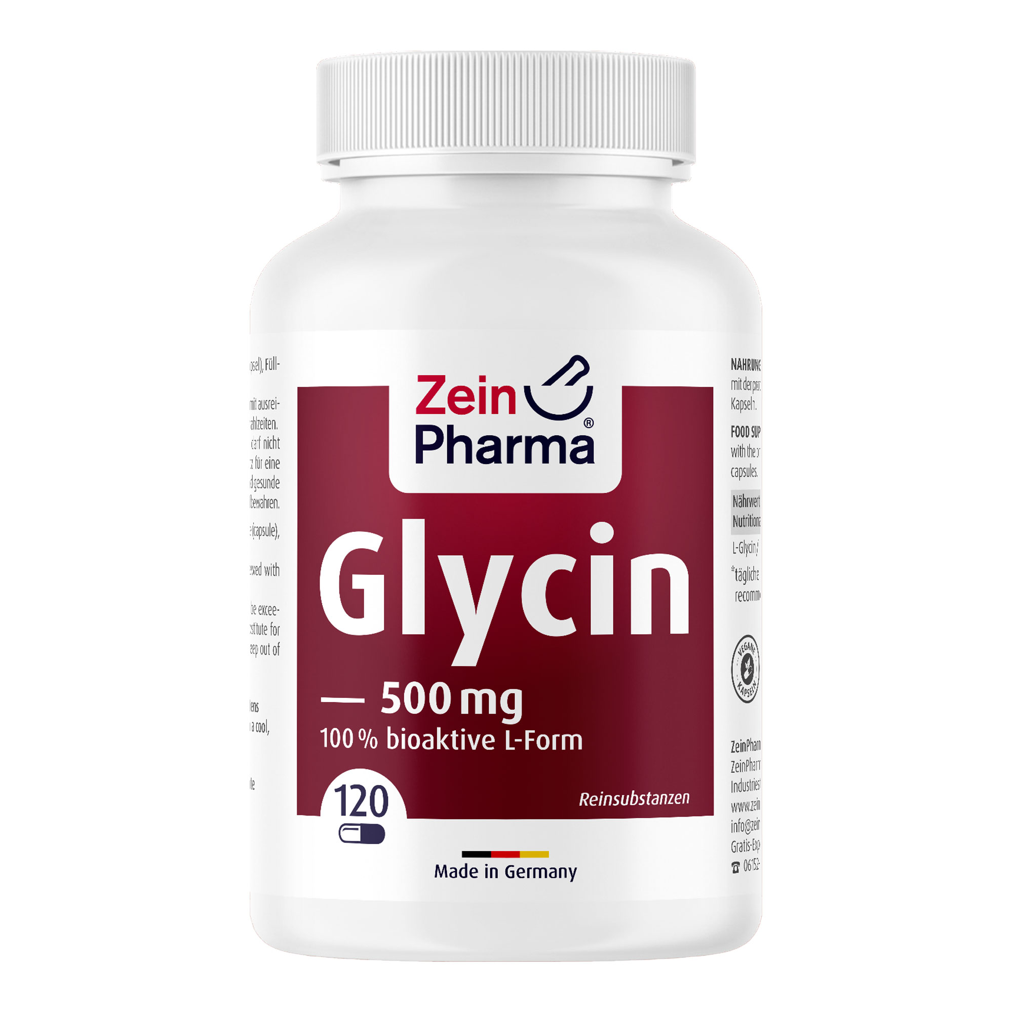 Nahrungsergänzungsmittel mit der proteinogenen Aminosäure Glycin.
