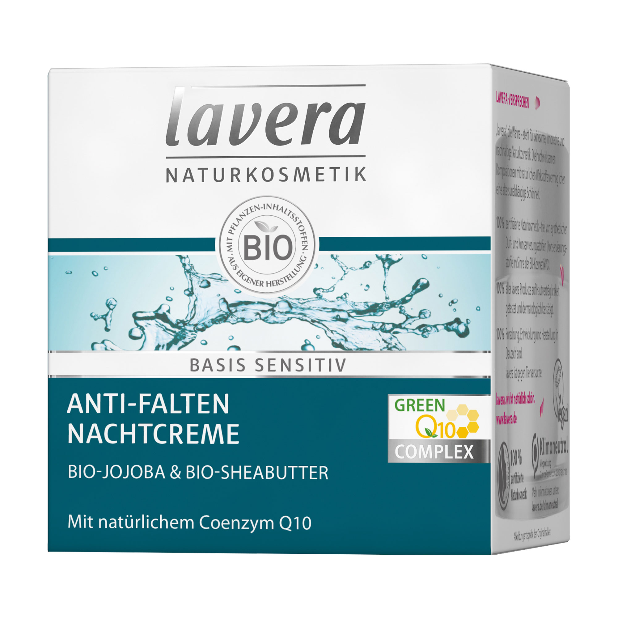 Lavera Basis Sensitiv Anti-Falten Nachtcreme Q10