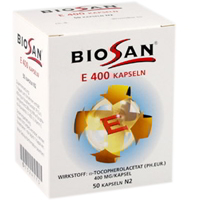 BIOSAN Vitamin E 400 Kapseln zur Behandlung eines Vitamin E-Mangels.