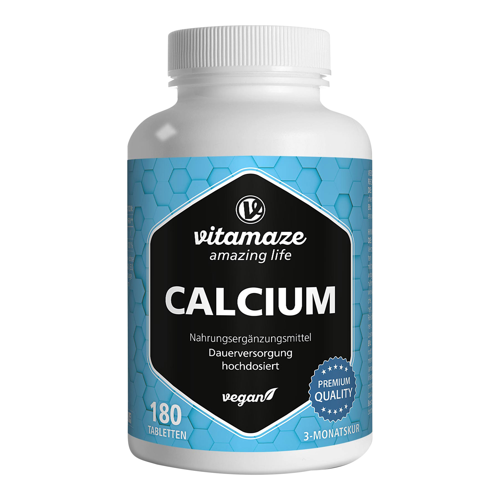 Nahrungsergänzungsmittel mit Calcium.