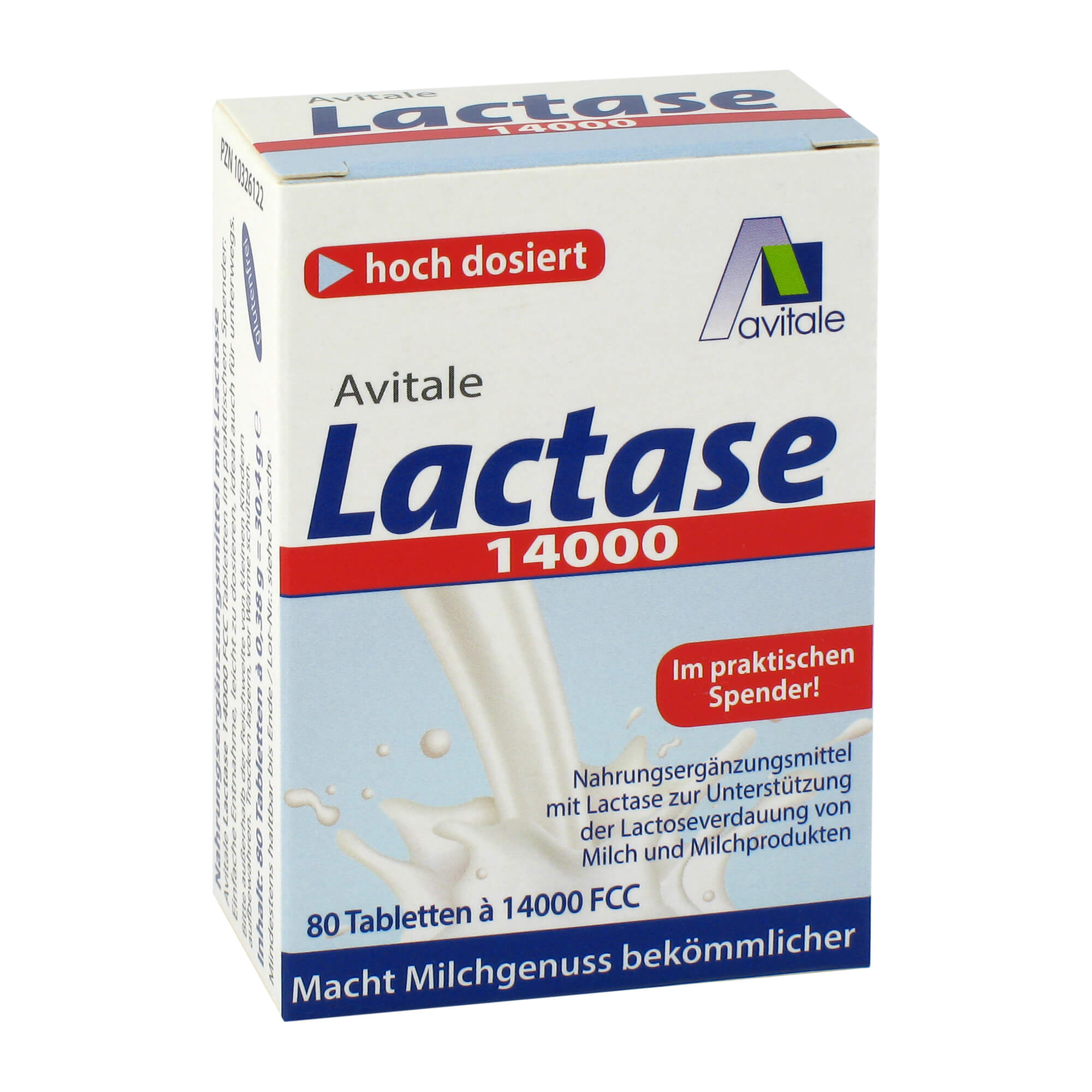 Nahrungsergänzungsmittel mit Lactase.