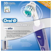 Elektrische Zahnbürste mit leistungsstarkstem rotierend-pulsierenden Oral-B Putzsystem