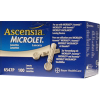 Zur Verwendung mit Microlet, Ascensia Microlet und Ascensia Microlet Vaculance Stechhilfen.