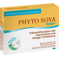 Nährstoffkomplex aus Soja-Isoflavonen und Omega-3-Fettsäuren für die Menopause.