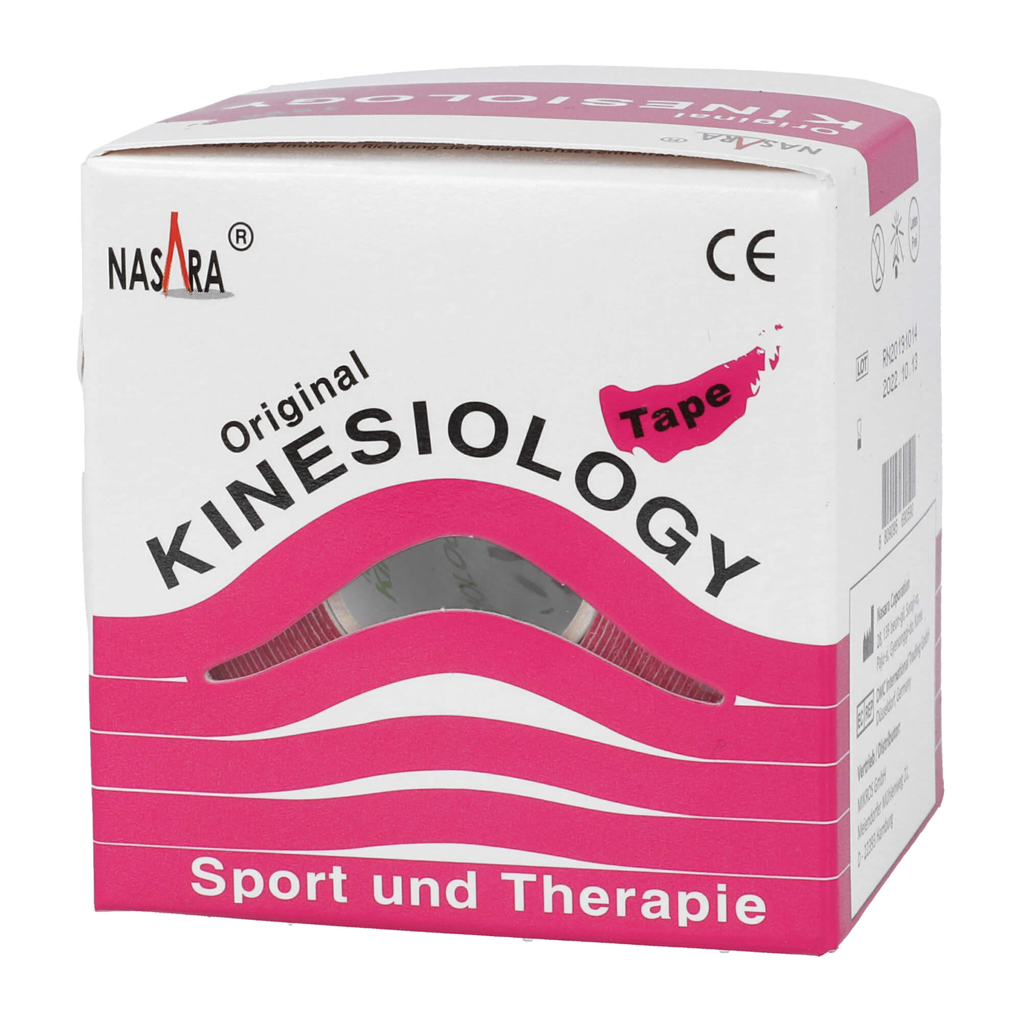 Kinesiology Tape für Sport und Therapie. Farbe: pink.