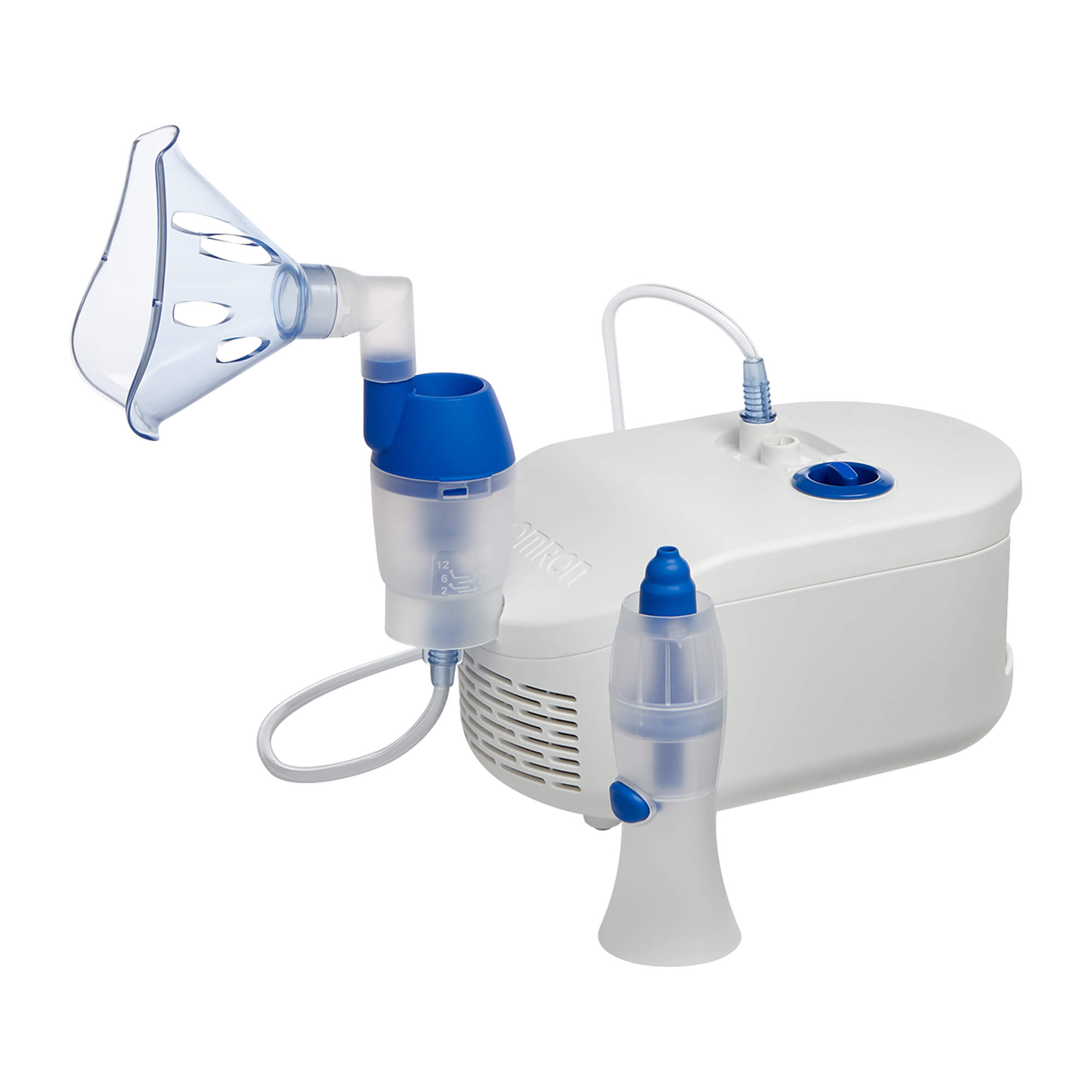 2-in-1-Inhalationsgerät mit Nasendusche. Für eine effiziente Behandlung der Lunge.