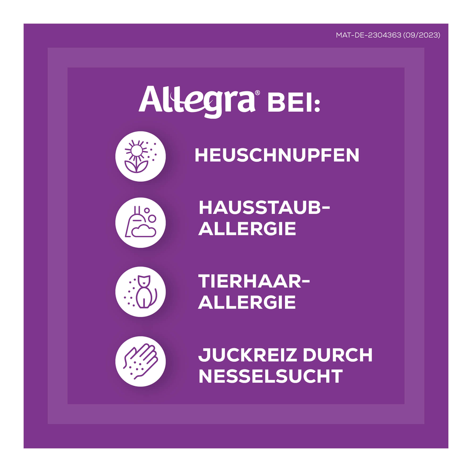 Grafik Allegra Allergietabletten 20 mg Anwendungsgebiete