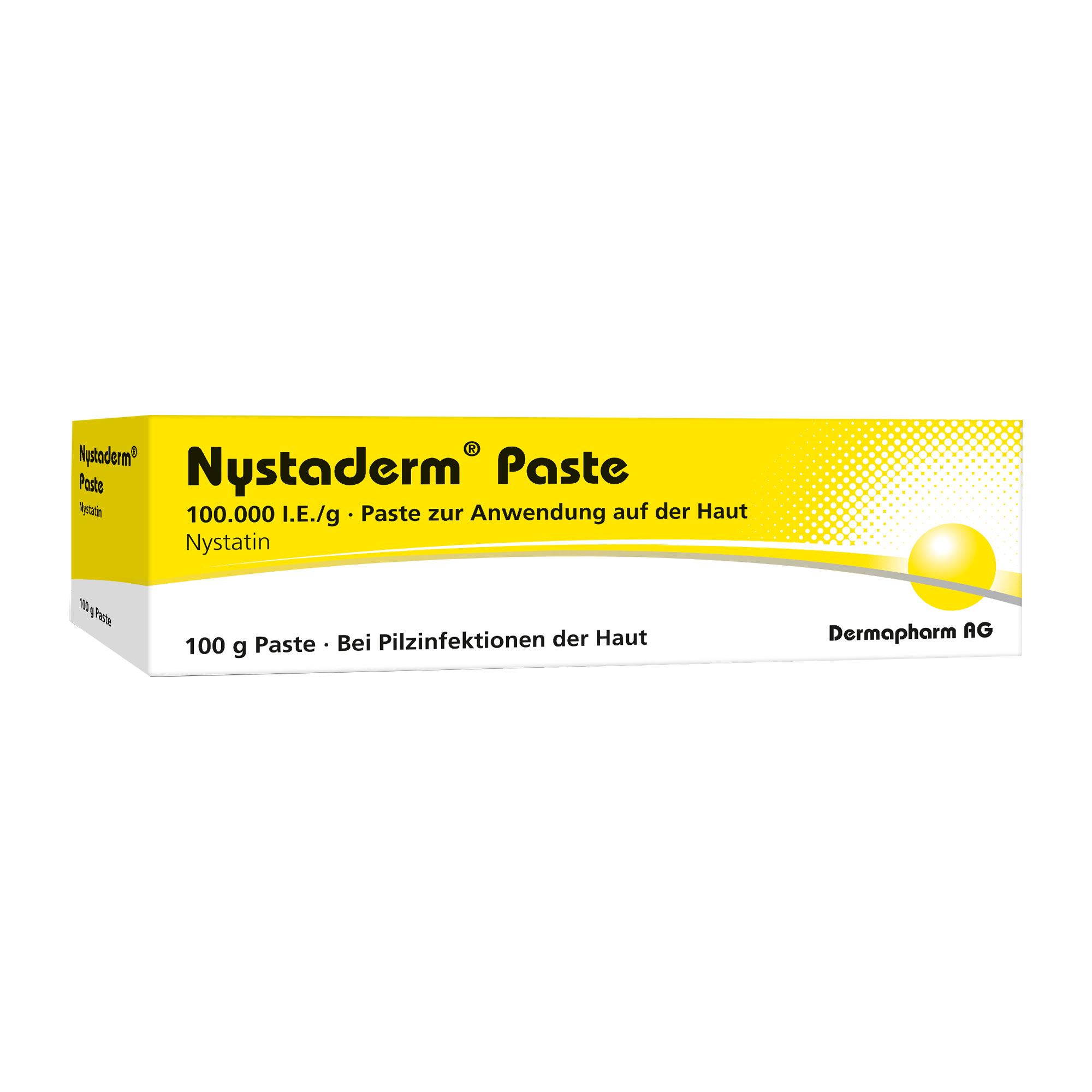 Bei Hautinfektionen mit Nystatin-empfindlichen Hefepilzen wie z.B. Windeldermatitis.
