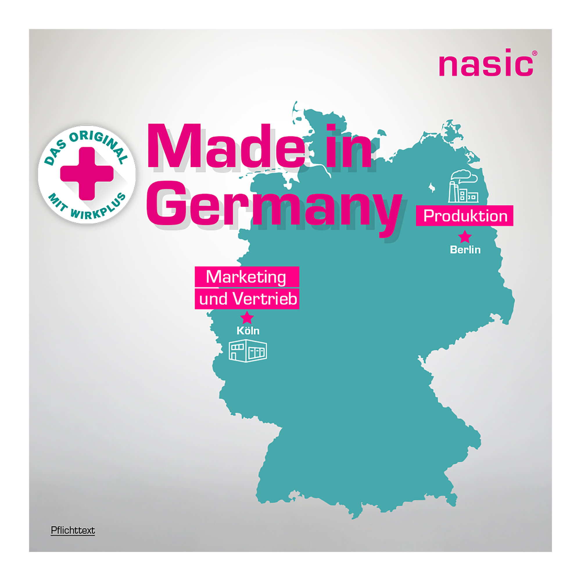 Grafik Nasic Nasenspray für Kinder Made in Germany