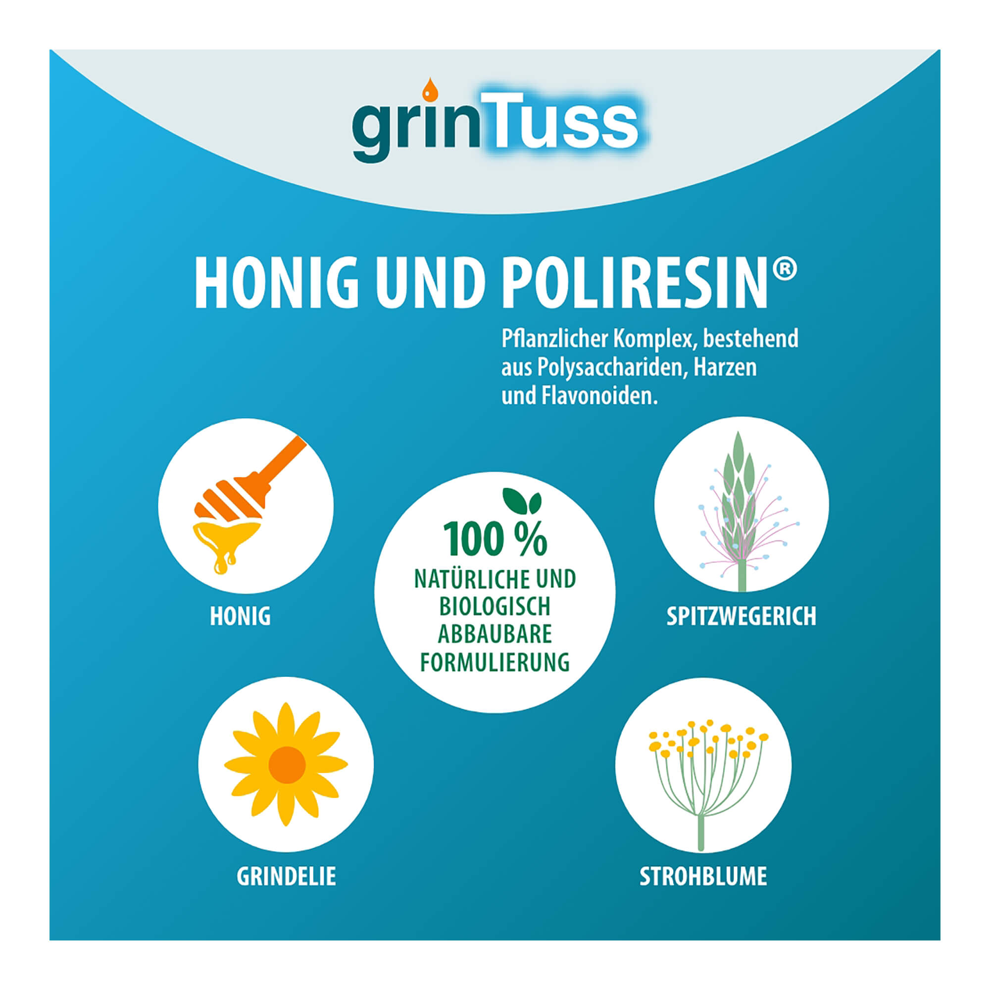 Grafik GrinTuss Erwachsene Hustensaft Mit Honig und Poliresin