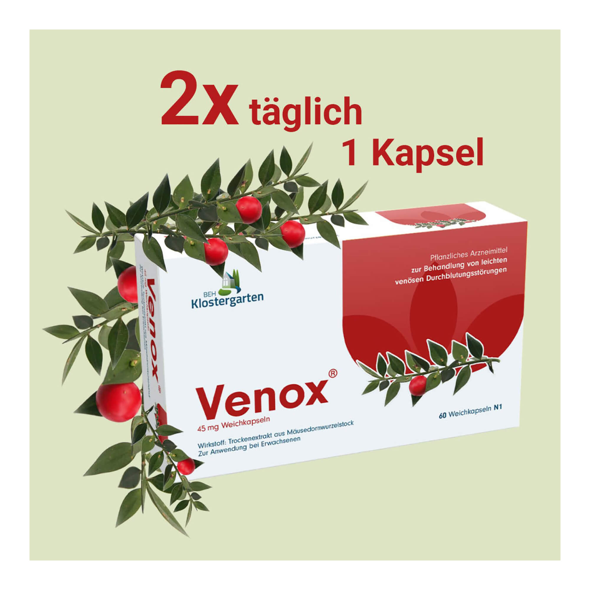 Grafik Venox 45 mg Weichkapseln Anwendung