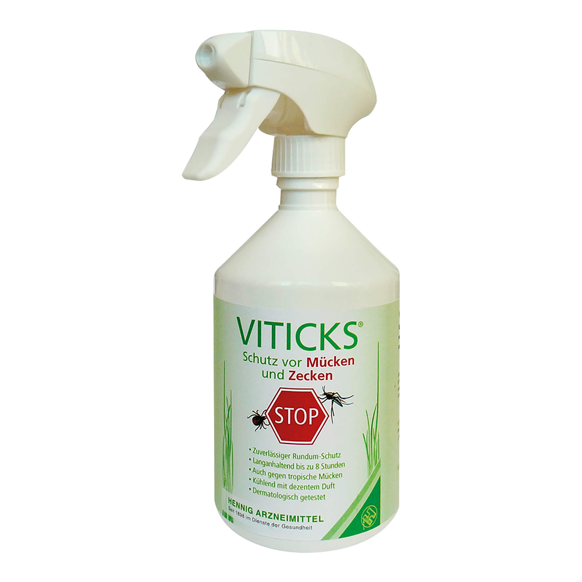 All-in-One Spray mit Icaridin für wirksamen und langanhaltenden Schutz vor Mücken und Zecken.