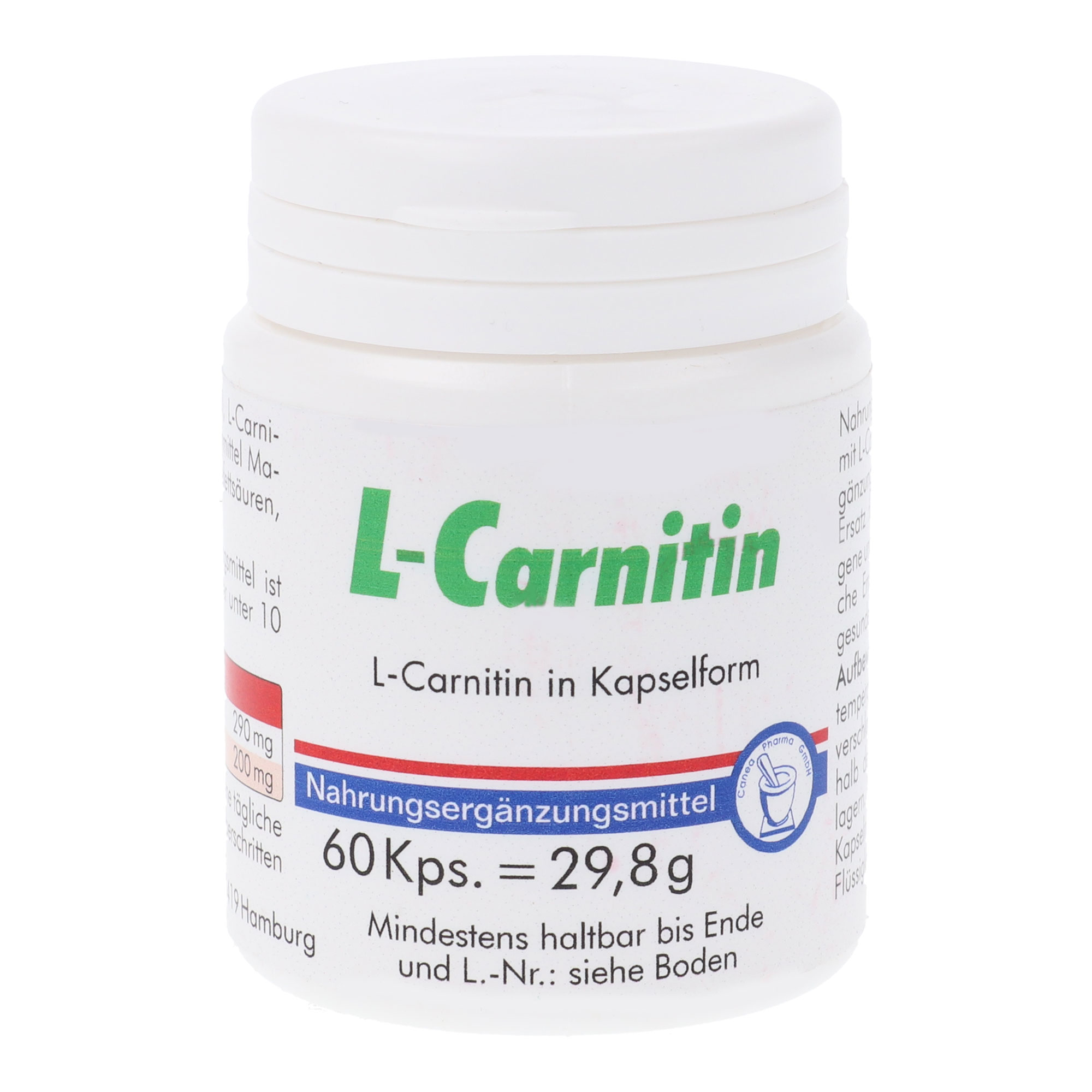 Nahrungsergänzungsmittel mit L-Carnitin.