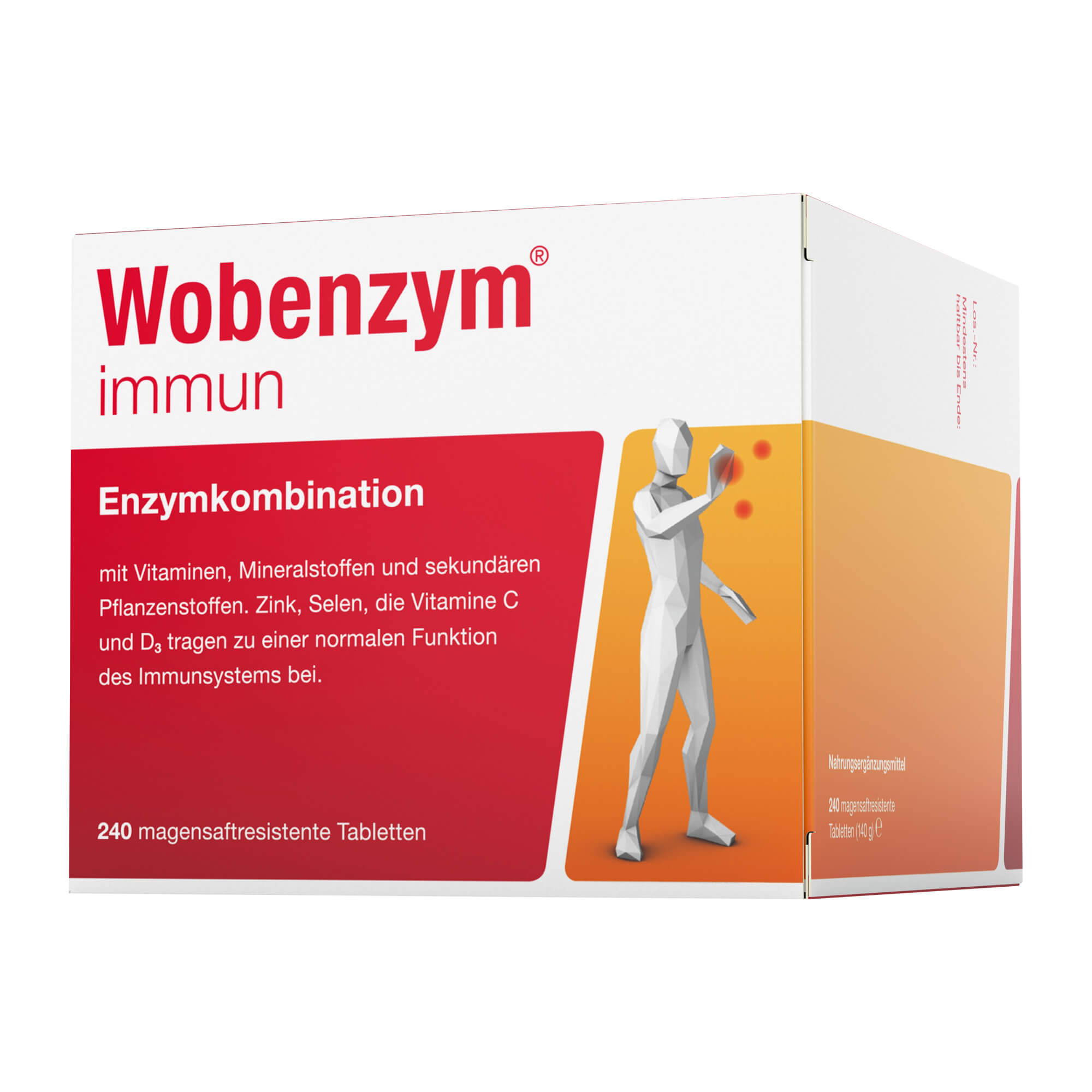 Enzymkombination mit Vitaminen, Mineralstoffen und sekundären Pflanzenstoffen für Immunfunktion und Zellschutz.