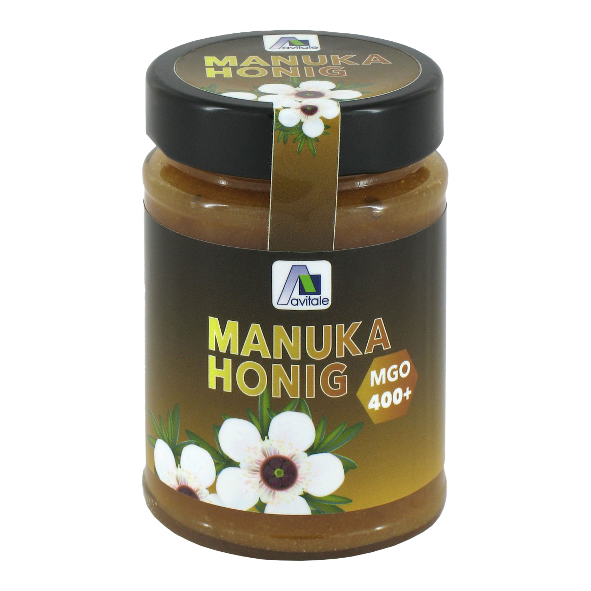 Honig aus Neuseeland mit mindestens 400 mg Methylglyoxal (MGO) pro Kilogramm Honig.