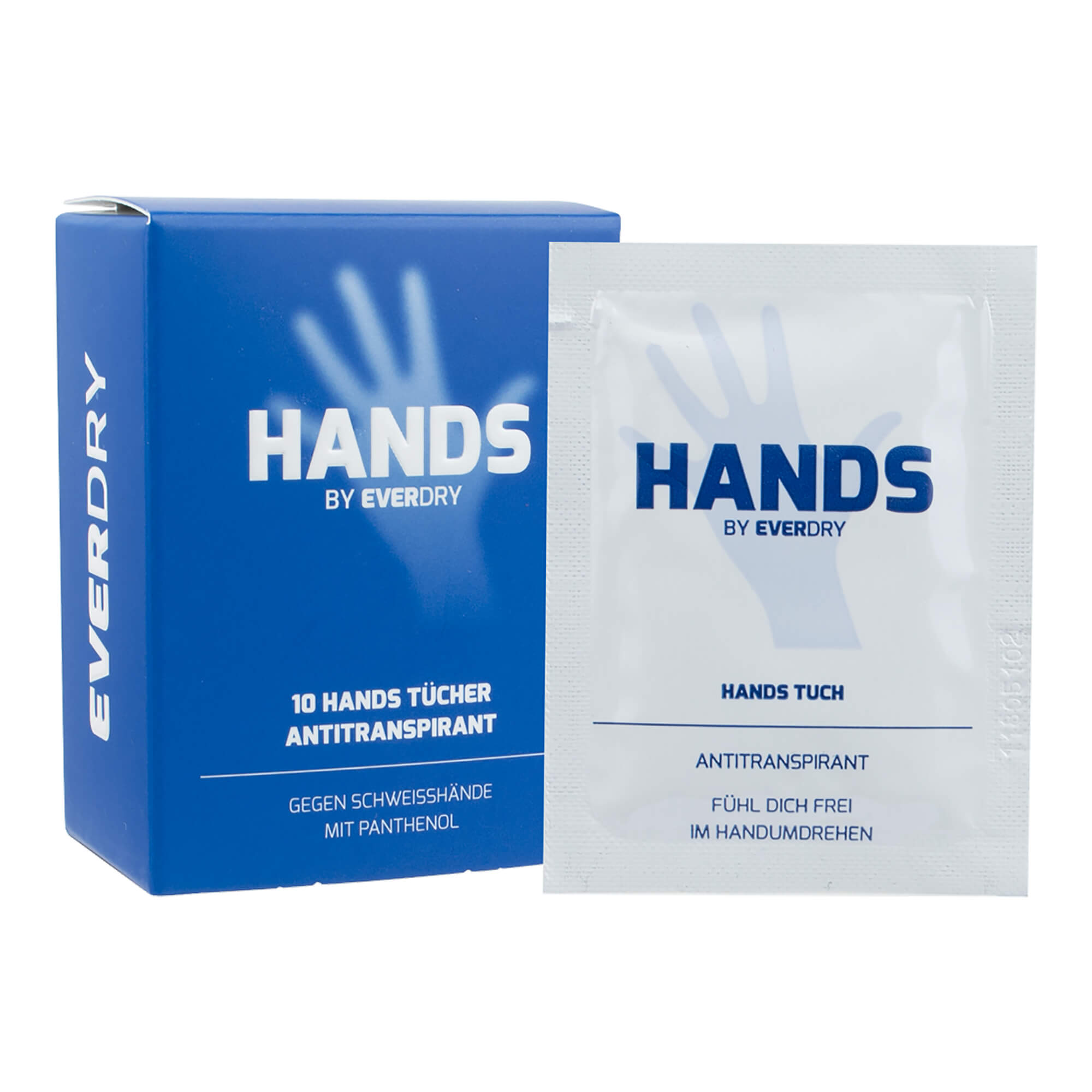 Antitranspirant Hands Tücher gegen Schwitzen an den Händen.