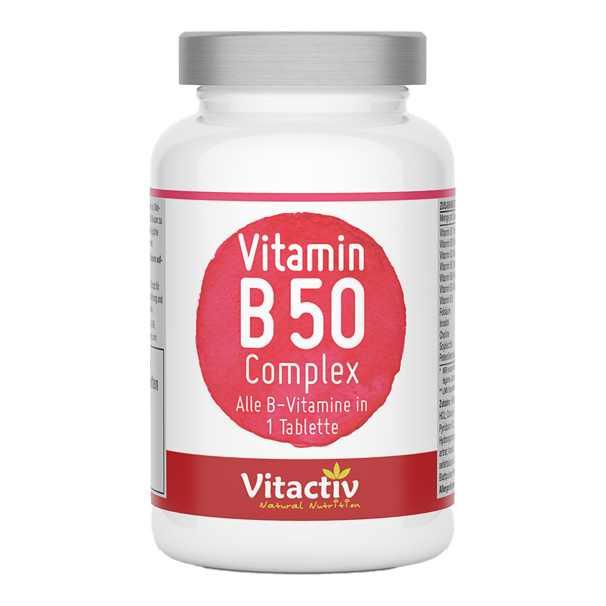 Nahrungsergänzungsmittel mit B-Vitaminen.