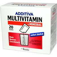 Additiva Multivitamin  + Mineral. Rote Beeren-Geschmack.