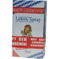 Anti- Schnarchspray aus Löwenöl mit Edelweiss- Extrakt.
