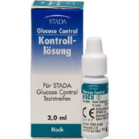 Kontrolllösung hoch für Stada Glucose Control Teststreifen.