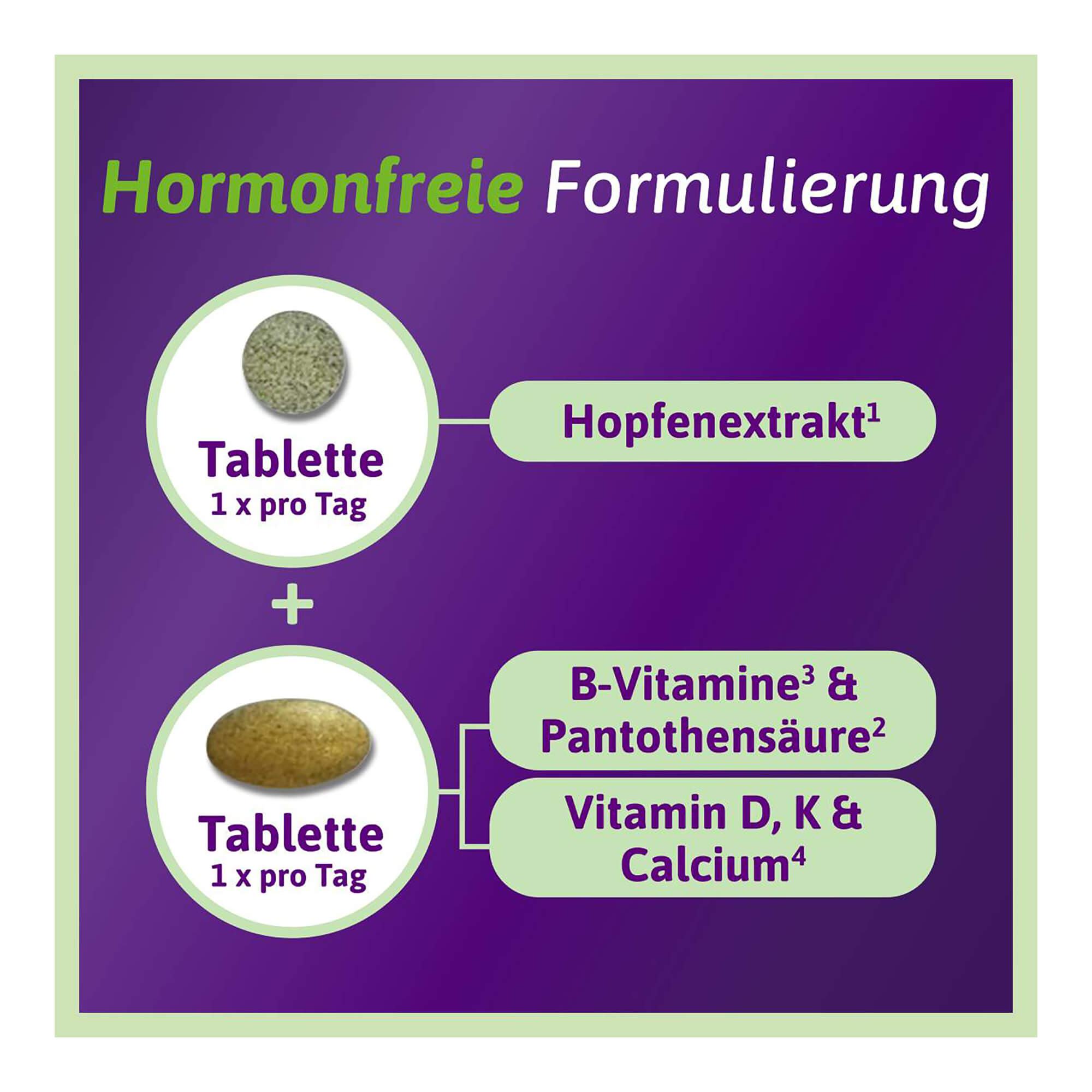 Grafik Femibion menopause plus Tabletten Hormonfreie Formulierung