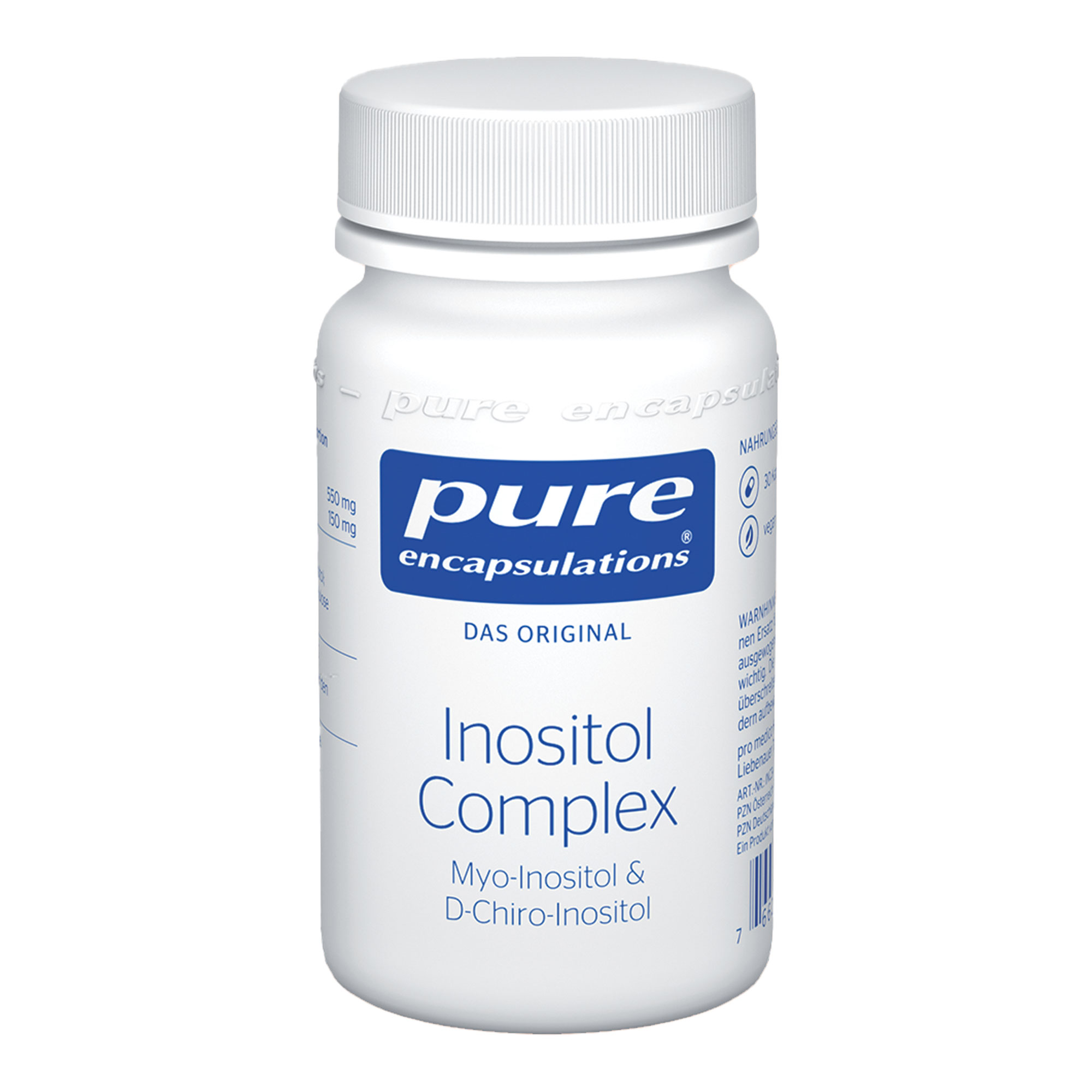Hochwertige Nahrungsergänzungsmittel, das eine synergistische Mischung aus Inositol, Myo-Inositol und D-Chiro-Inositol enthält.