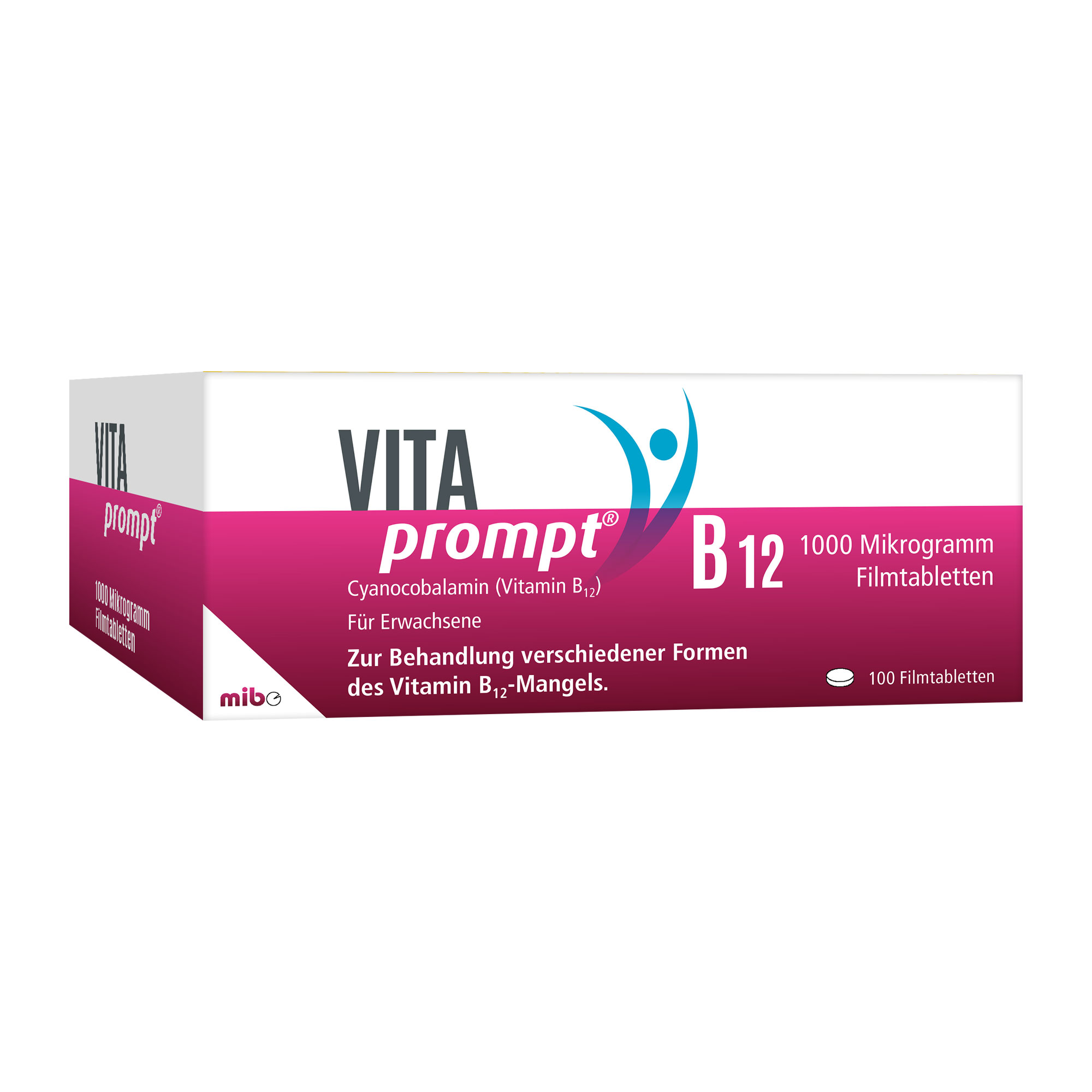 Hochdosiertes Vitamin B12 für Körper und Geist. Zur Anwendung bei Vitamin B12-Mangel.