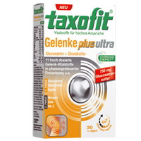 Taxofit Gelenke plus ultra Chrono Depot. 11 hoch dosierte Gelenk-Vitalstoffe in phasengesteuerter Freisetzung.