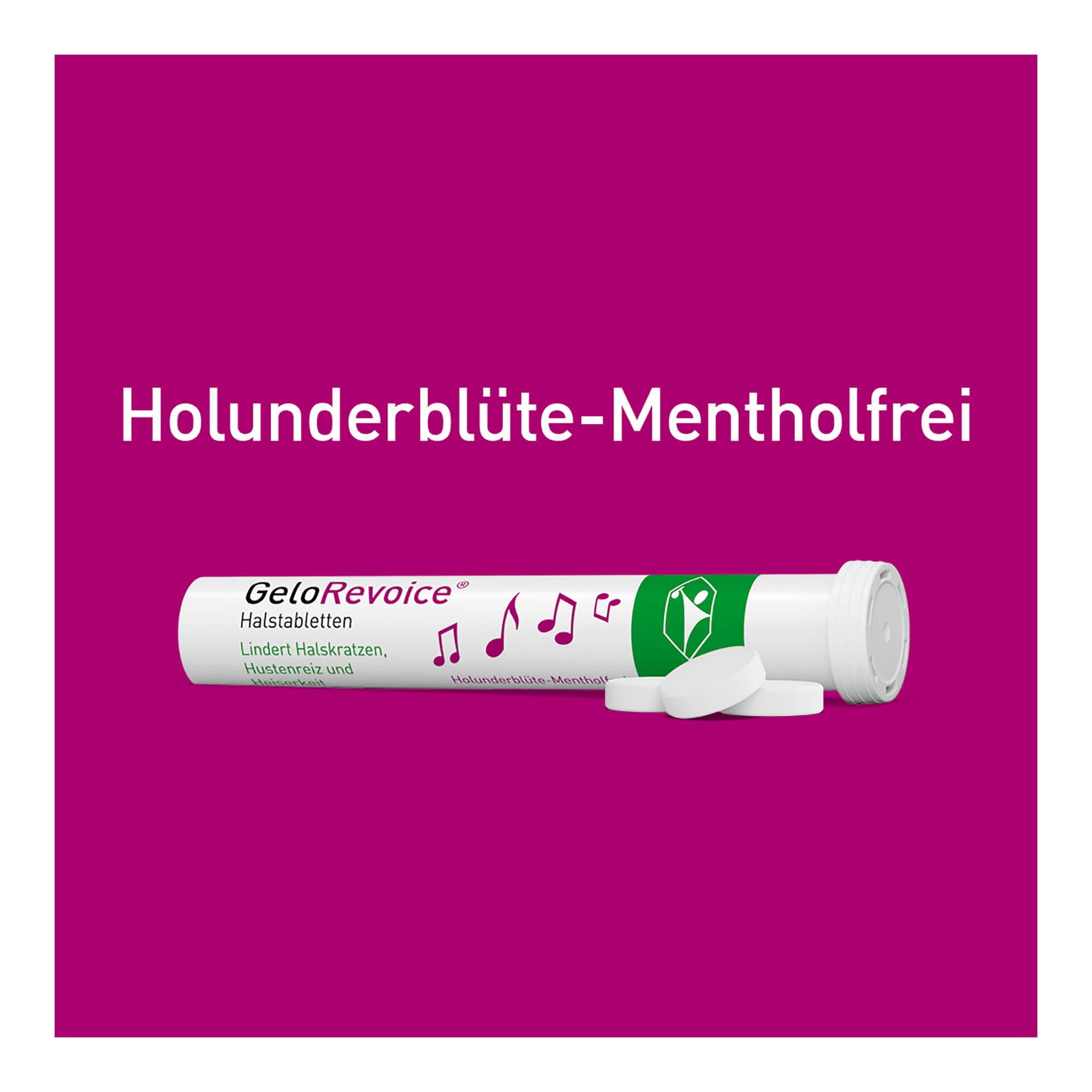 GeloRevoice Halstabletten Holunderblüte-Mentholfrei