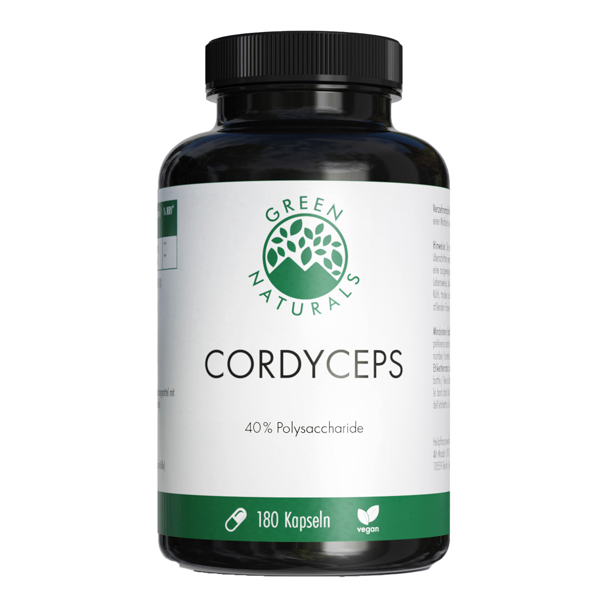 Nahrungsergänzungsmittel mit Cordyceps sinensis Extrakt.