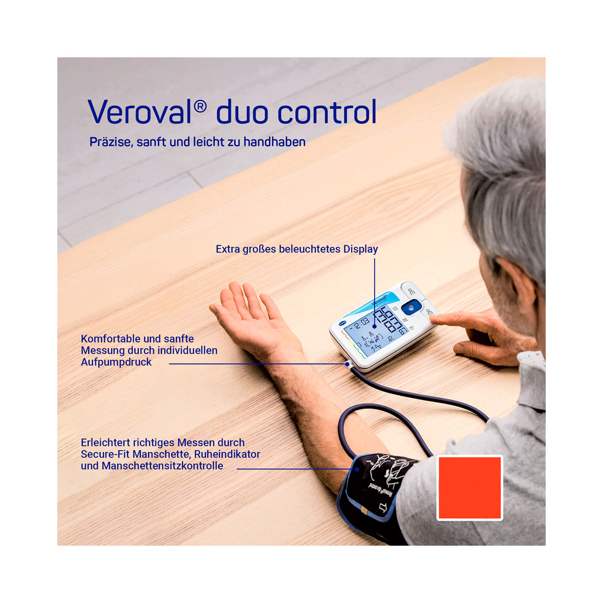 Veroval Duo Control Oberarm-Blutdruckmessgerät Vorteile