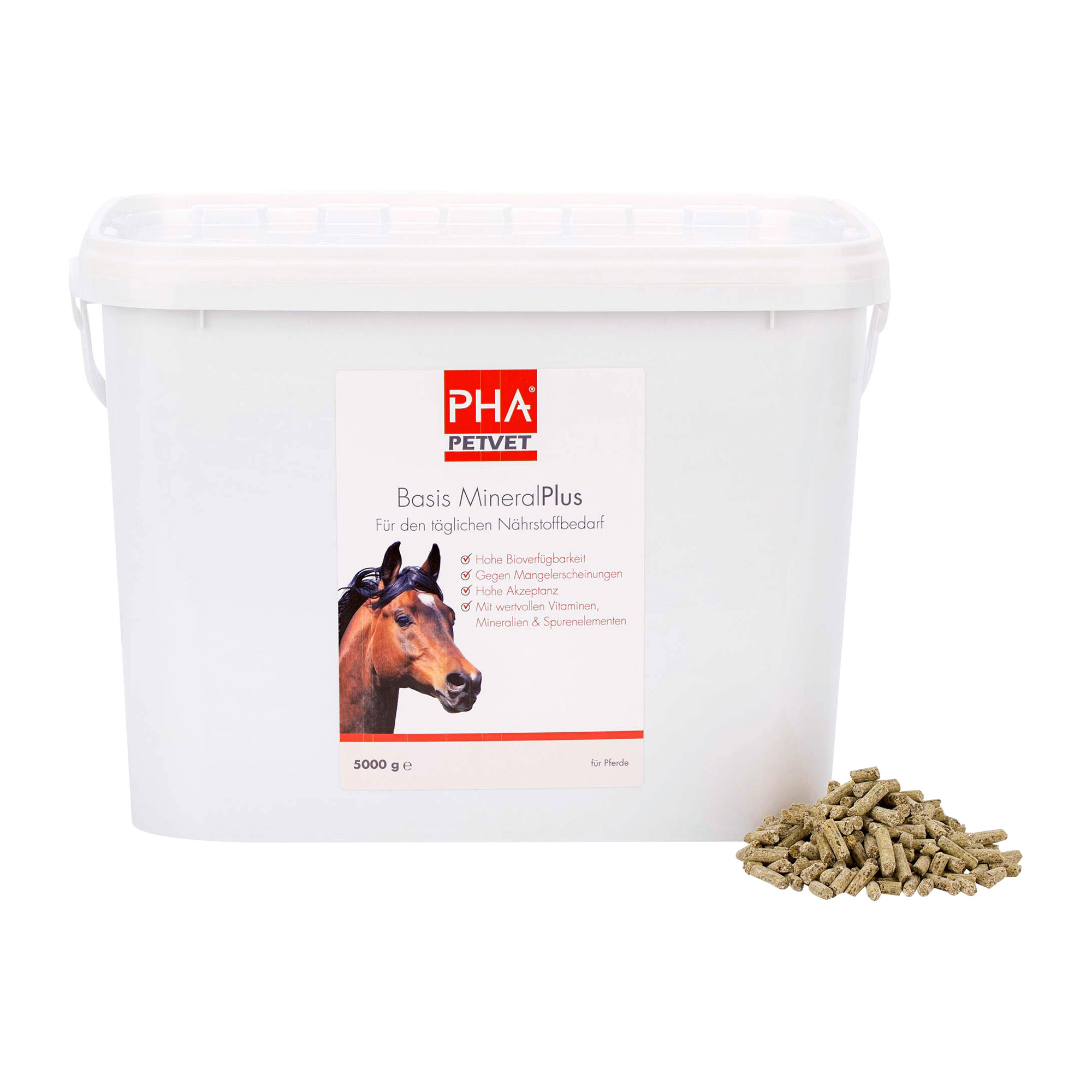 Mineralfuttermittel für Pferde für den täglichen Nährstoffbedarf.