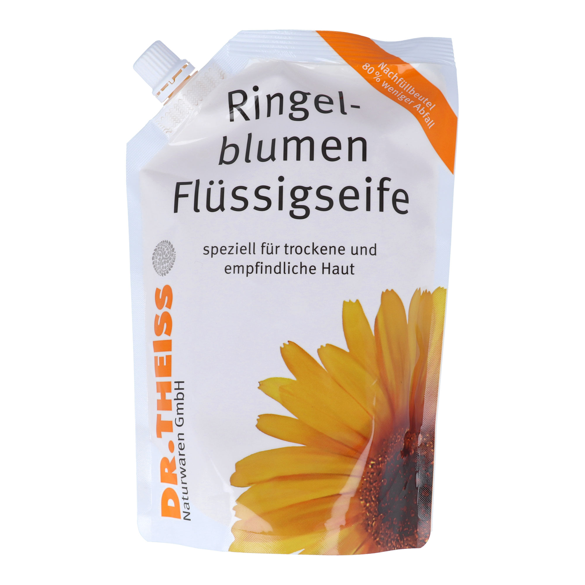 Hautpflegende Extrakte der Ringelblume schonen besonders empfindliche Haut. Wirkt rückfettend.
