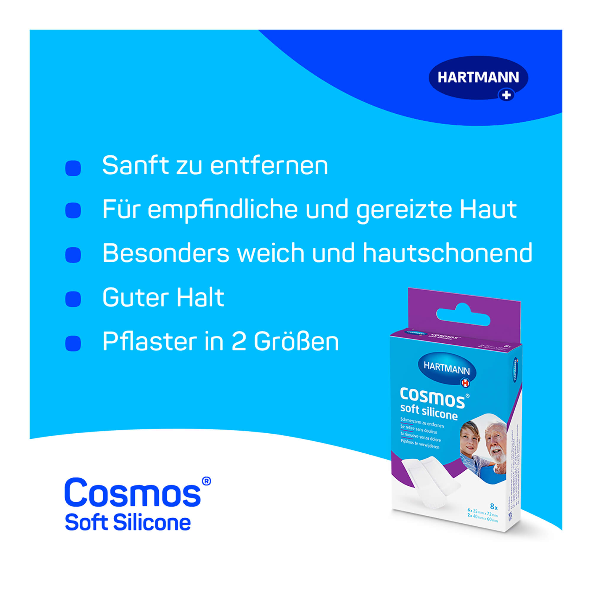 Hartmann cosmos soft silicone Pflaster Eigenschaften