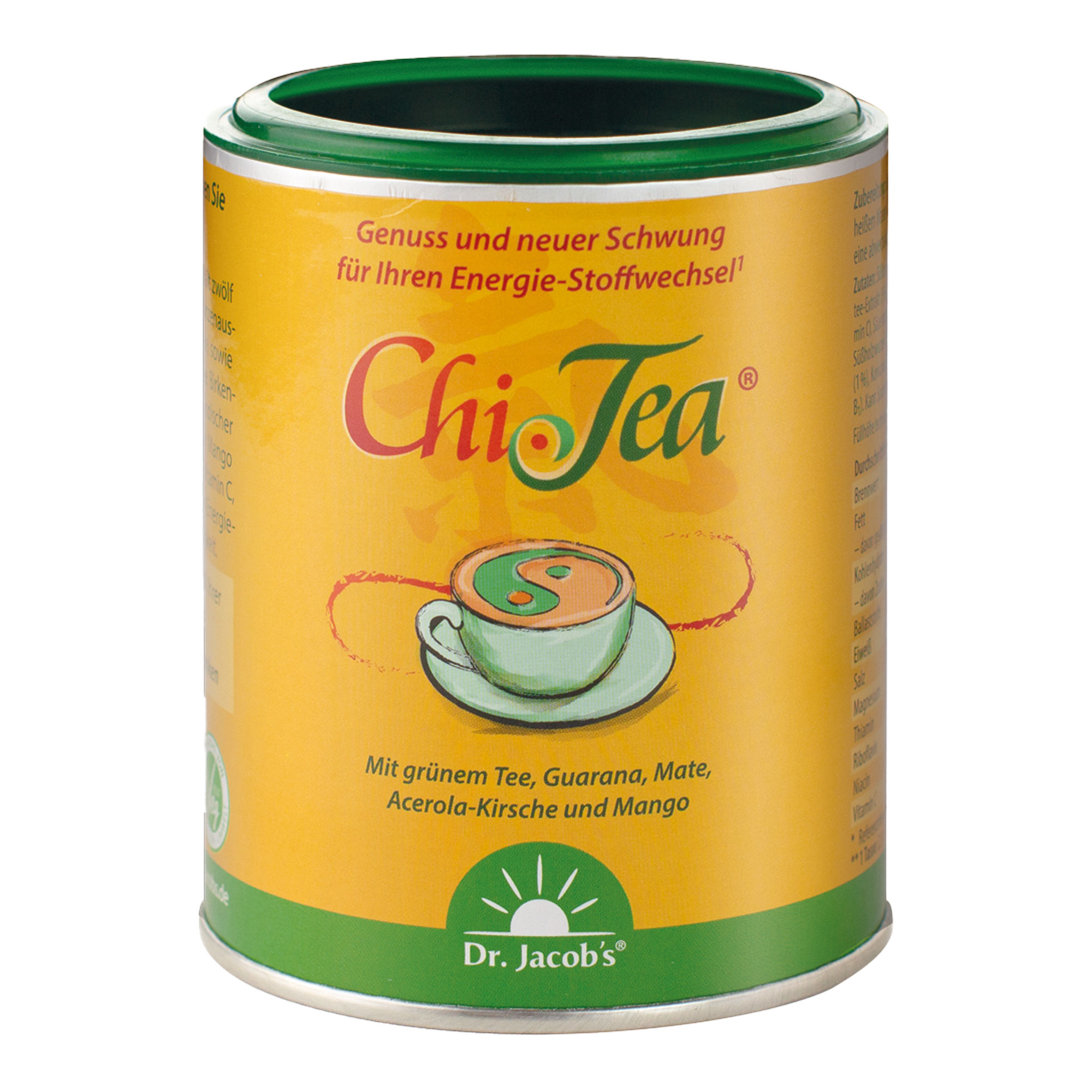 Koffeinhaltiger Tee-Genuss mit 12 wertvollen Pflanzenauszügen. Feinherber Geschmack.