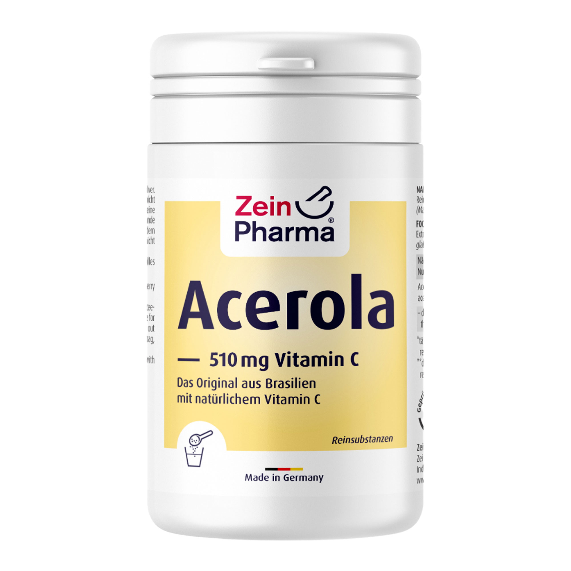 Nahrungsergänzungsmittel mit Acerola und natürlichem Vitamin C.