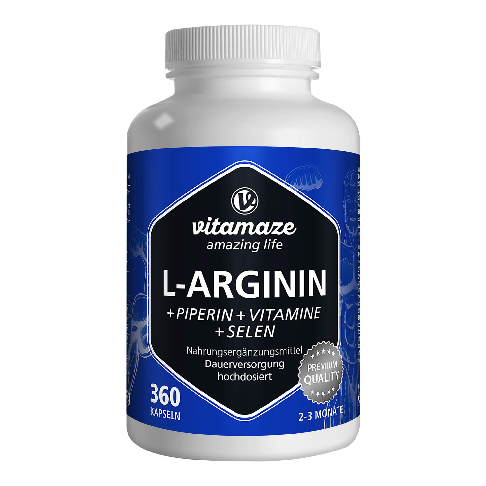 Nahrungsergänzungsmittel zur optimalen L-Arginin-Aufnahme.