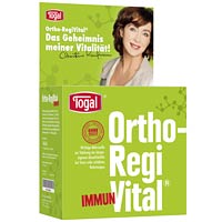 <br /><br /><br />Ortho-RegiVital Immun<br /><br />Enthält wichtige Vitamine und Spurenelemente,  zur Unterstützung der Immunabwehr.<br />